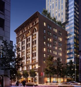 Page & Turnbull, in collaboration with Handel Architects, will be restoring the 10-story Aronson Building in San Francisco, California, as part of a major new mixed-use development. Image courtesy Page & Turnbull 