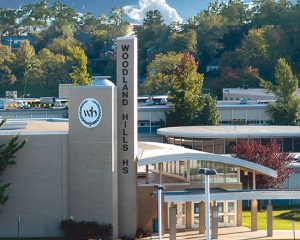 Woodland Hills School District, North Braddock, Pennsylvania, won the 2021 ‘School System Award’ from the U.S. Green Building Council (USGBC) and Green Schools National Network. Photo via Woodland Hills School District Facebook