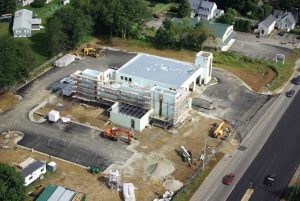 Construction of the Portsmouth Fire Station 2 in Portsmouth, New Hampshire, using insulated concrete forms (ICFs). 