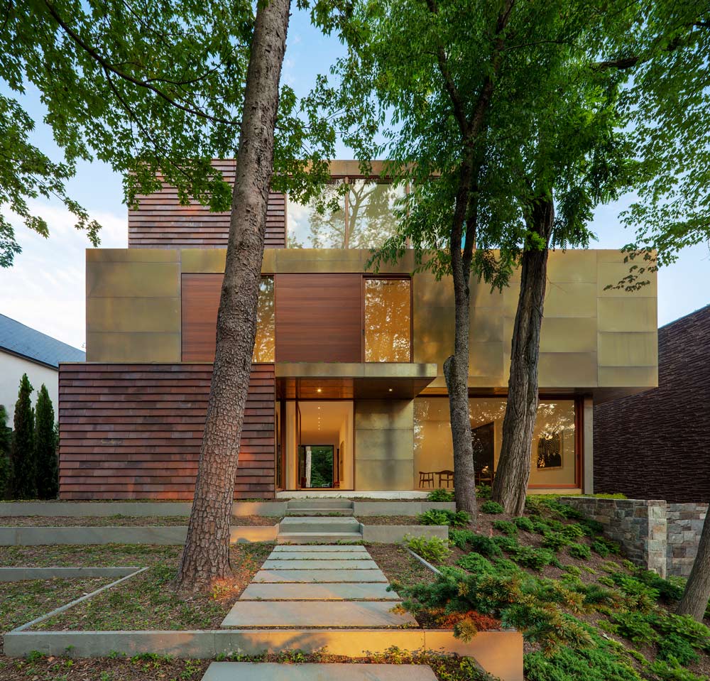 New construction winner: A striking bronze clad residence, 3131 CBR in Washington, D.C.