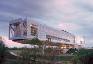 The Clinton Presidential Center’s main building.