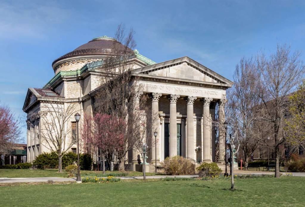 The restored Gould Memorial Library, a classic Stanford White building at Bronx Community College.