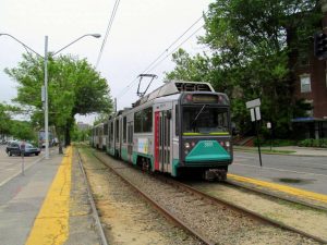 A photo showing Massachusetts Bay Transportation Authority’s (MBTA’s) Green Line Extension.