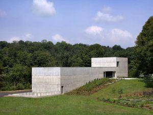 The new Robert Olnick Pavilion is designed as a bare extension on Magazzino Italian Art campus in Cold Spring, New York.