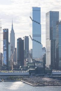 A view of The Spiral in New York skyline.