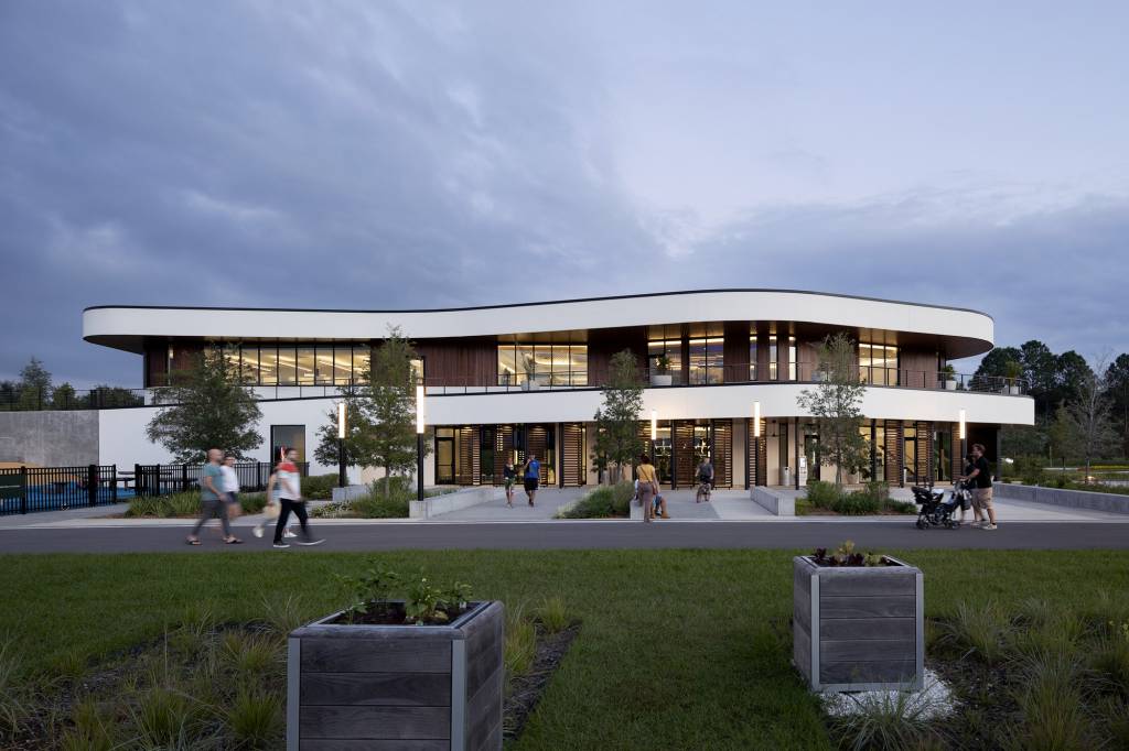 Welcome Center front facade.