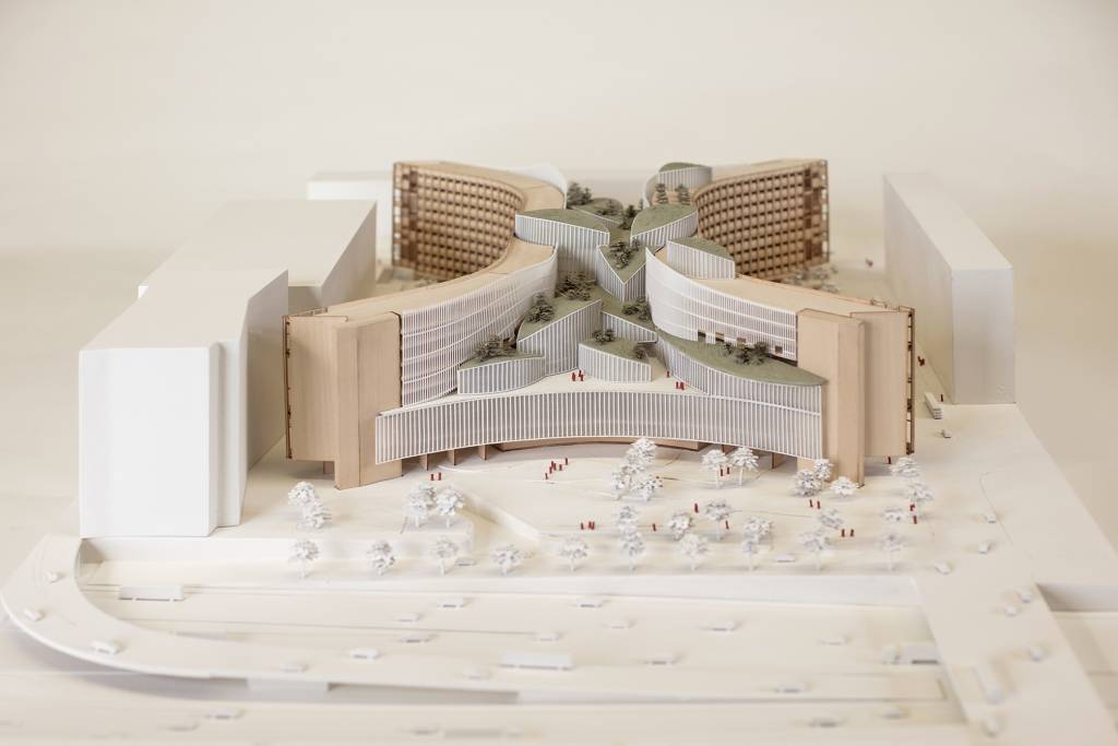 A model of the adaptive reuse of the building.