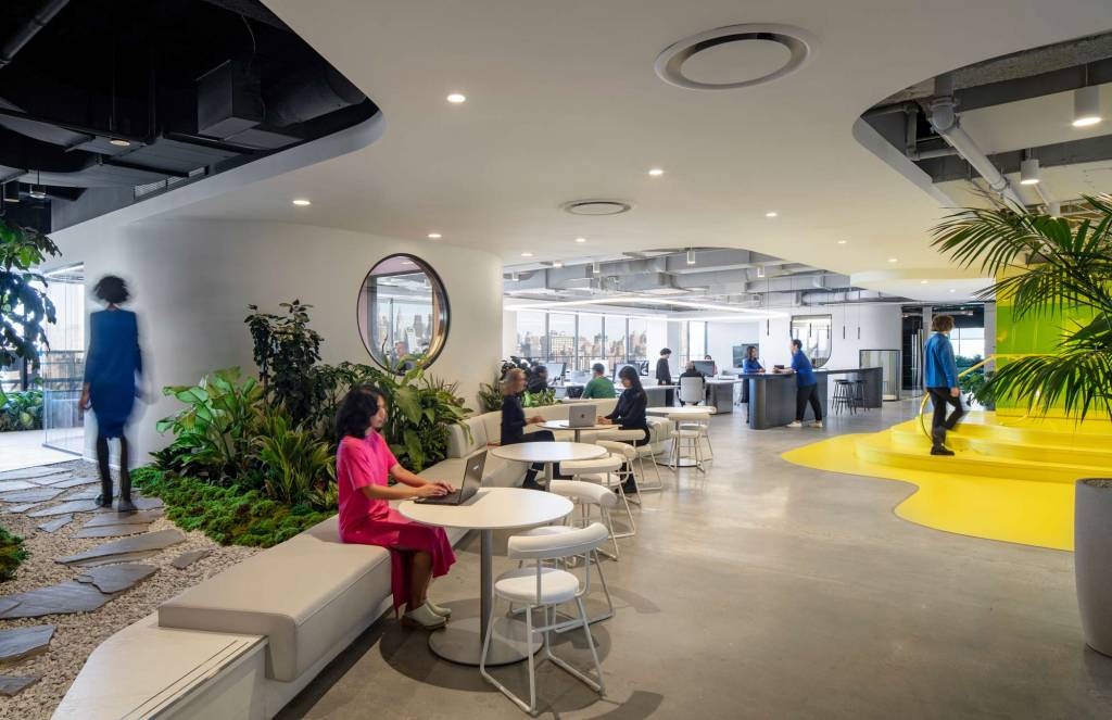 An open-concept space allows for collaboration between employees at Le Truc, a creative agency within Publicis Groupe.