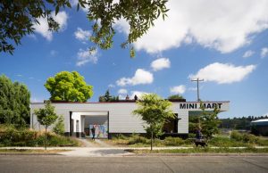 Mini Mart City Park, an abandoned gas station transformed into a community center.