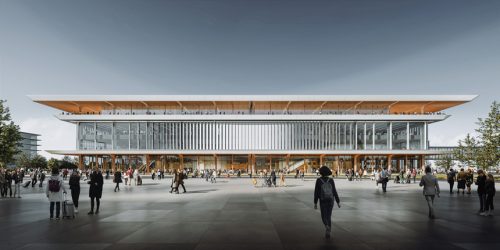 rendering of a ferry terminal