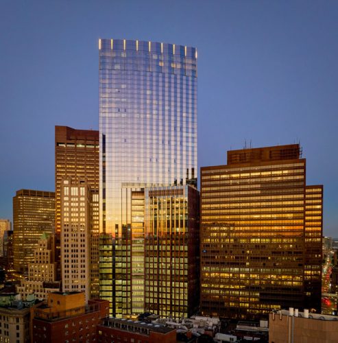 skyscrapers reflecting sunlight