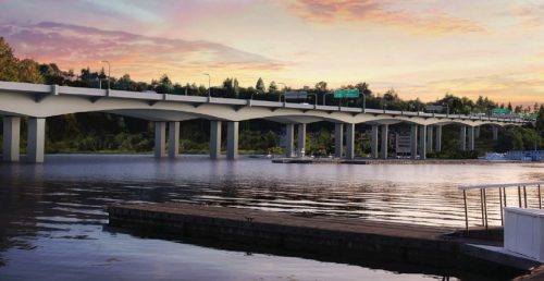 bridge at dawn